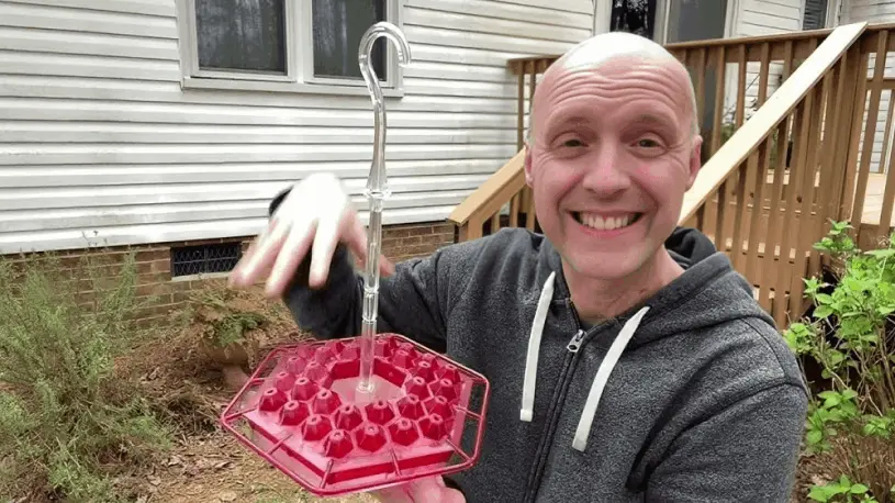 Hummingbird feeder Sherem customer Charles W.